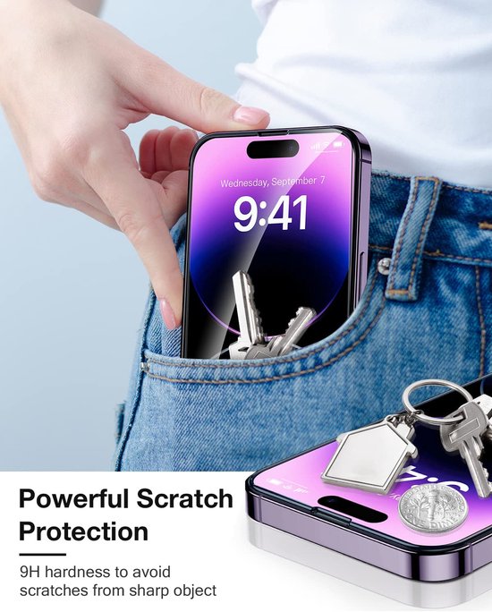 iPhone 15 Plus Screenprotector Gehard 9H – Anti-kras – 3-Pack-Ilumina Benelux