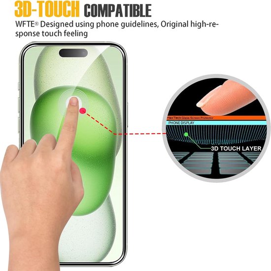 iPhone 15 Plus/15 Pro Max Screenprotector Gehard 9H – Anti-kras – 4-Pack-Ilumina Benelux