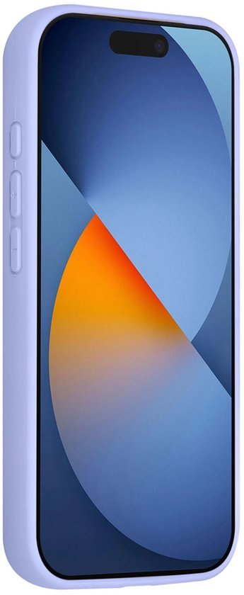 iPhone 15 Pro Max Hoesjes Schokbestendige Siliconen Backcover met Ringstandaard - Lila-Ilumina Benelux