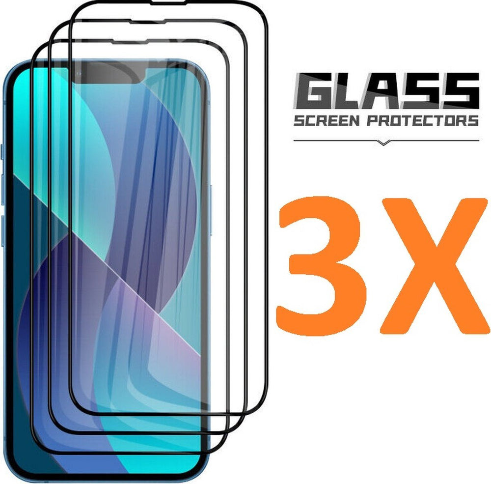 iPhone 15 Pro Max Screenprotector Full Cover – 9H Gehard Glas – 3-Pack-Ilumina Benelux