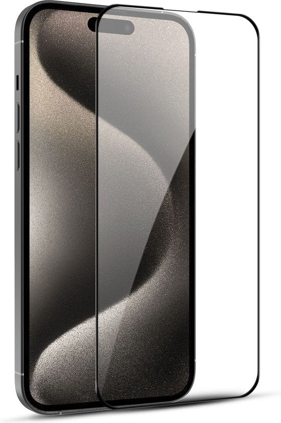 iPhone 15 Pro Max Screenprotector Gehard 9H Screenprotector Full Cover – 2-Pack Tempered Glas-Ilumina Benelux