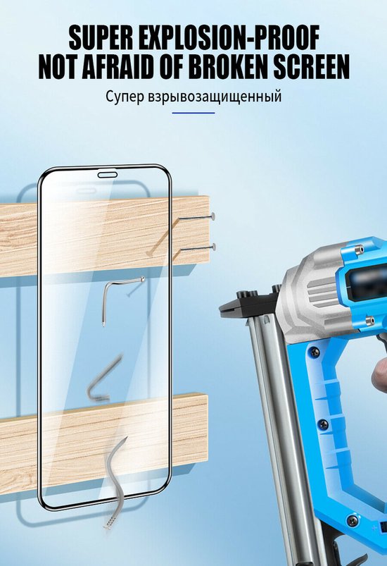 iPhone 15 Pro Screenprotector Full Cover – 9H Gehard Glas – 5-Pack-Ilumina Benelux