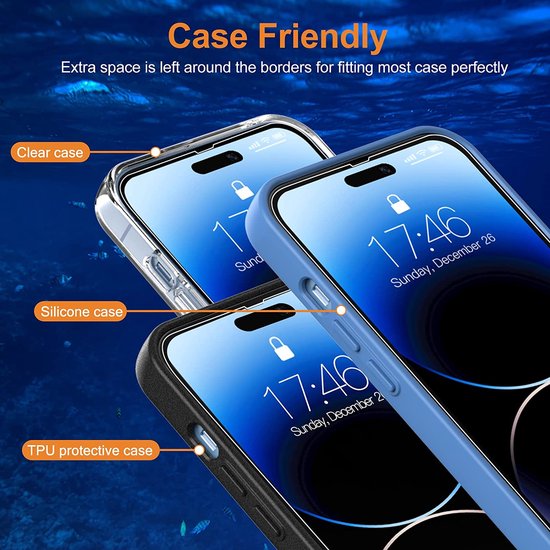 iPhone 15 Screenprotector Gehard 9H – Anti Kras – 2-Pack-Ilumina Benelux
