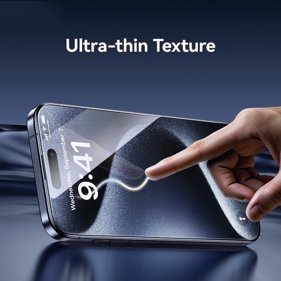 iPhone 16 Plus Screenprotector Full Cover – 9H Gehard Glas – 2-Pack-Ilumina Benelux