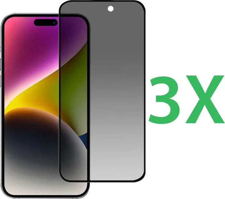 iPhone 16 Plus Screenprotector Full Cover – 9H Gehard Glas – 3-Pack-Ilumina Benelux