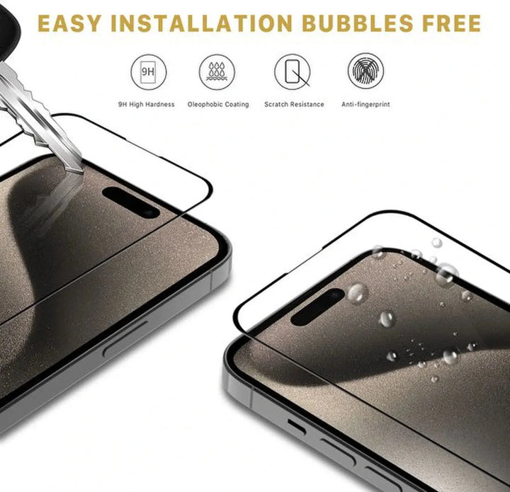 iPhone 16 Plus Screenprotector Full Cover Screenprotector Gehard 9H – 1-Pack-Ilumina Benelux