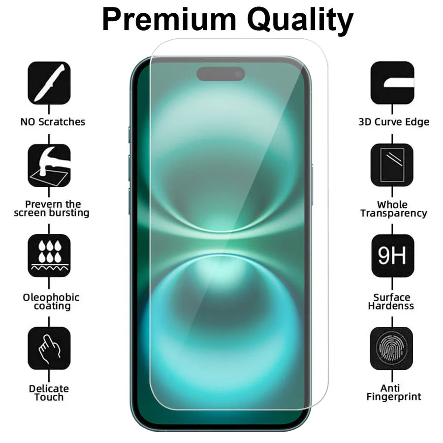 iPhone 16 Plus Screenprotector Gehard 9H – Anti-kras – 1-Pack-Ilumina Benelux
