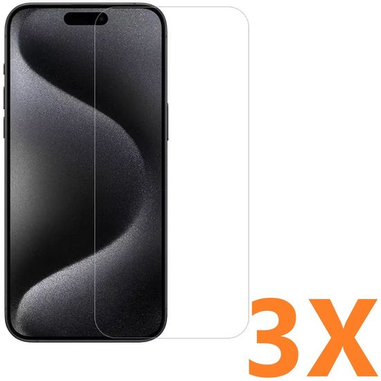 iPhone 16 Plus Screenprotector Gehard 9H – Anti-kras – 3-Pack-Ilumina Benelux