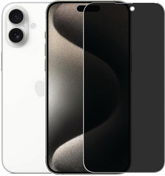 iPhone 16 – Privacy Screenprotector – 9H Gehard Glas – 4-Pack-Ilumina Benelux