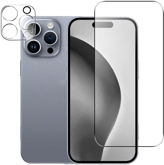 iPhone 16 Pro – Camera Lens & Screenprotector – Tempered Glas – 2-Pack-Ilumina Benelux