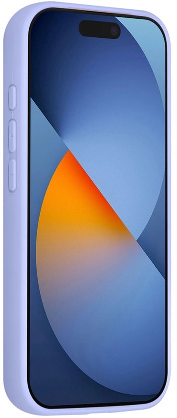 iPhone 16 Pro Hoesjes Schokbestendige Siliconen Backcover met Ringstandaard - Lila-Ilumina Benelux