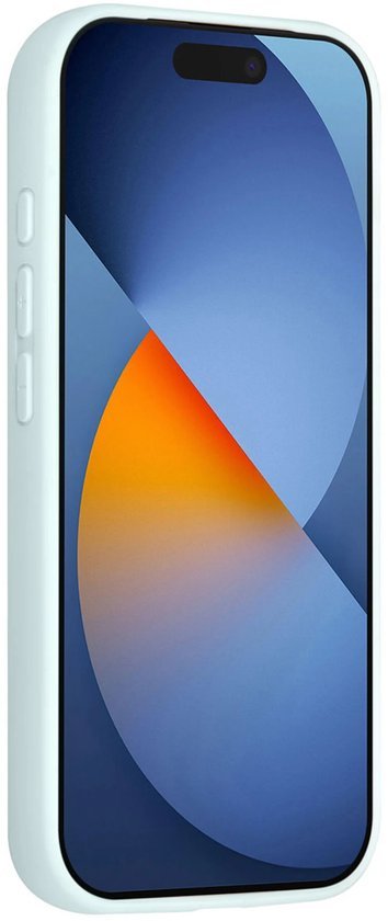 iPhone 16 Pro Hoesjes Schokbestendige Siliconen Backcover met Ringstandaard - Mint Green-Ilumina Benelux