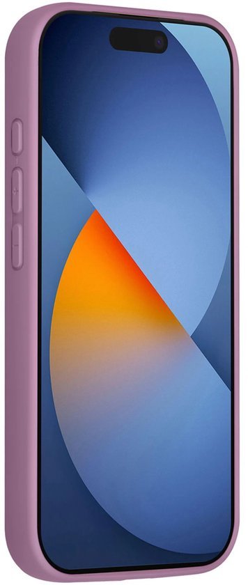iPhone 16 Pro Max Hoesjes Schokbestendige Siliconen Backcover met Ringstandaard - Sunset Purple-Ilumina Benelux