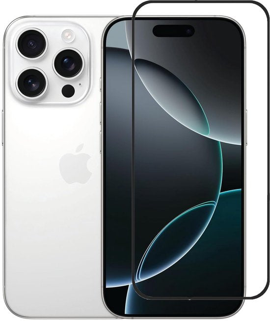 iPhone 16 Pro Max Screenprotector Full Cover Screenprotector Gehard 9H – 2-Pack-Ilumina Benelux