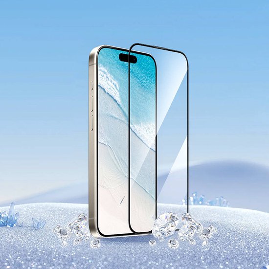 iPhone 16 Pro Max Screenprotector Full Cover Screenprotector Gehard 9H – 5-Pack-Ilumina Benelux