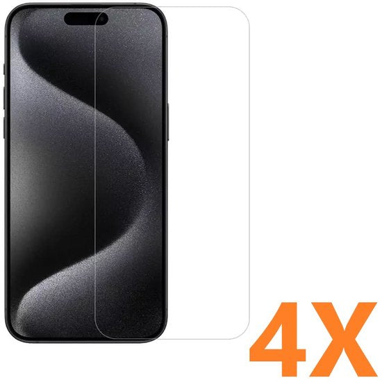iPhone 16 Pro Max Screenprotector Gehard 9H – Anti-kras – 4-Pack-Ilumina Benelux
