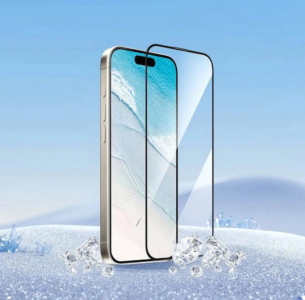 iPhone 16 Pro Screenprotector Full Cover Screenprotector Gehard 9H – 2-Pack-Ilumina Benelux