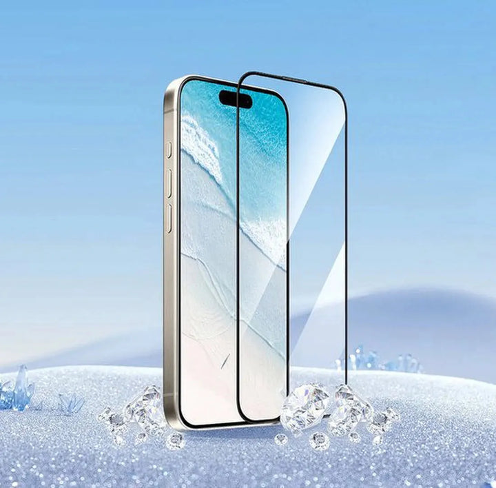 iPhone 16 Pro Screenprotector Full Cover Screenprotector Gehard 9H – 2-Pack-Ilumina Benelux