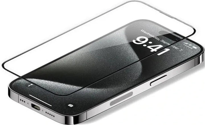 iPhone 16 Pro Screenprotector Full Cover Screenprotector Gehard 9H – 3-Pack-Ilumina Benelux