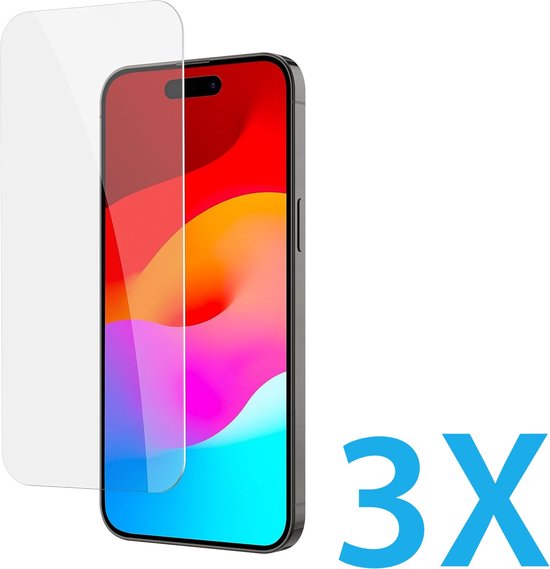 iPhone 16 Pro Screenprotector Gehard 9H – Anti-kras – 3-Pack-Ilumina Benelux