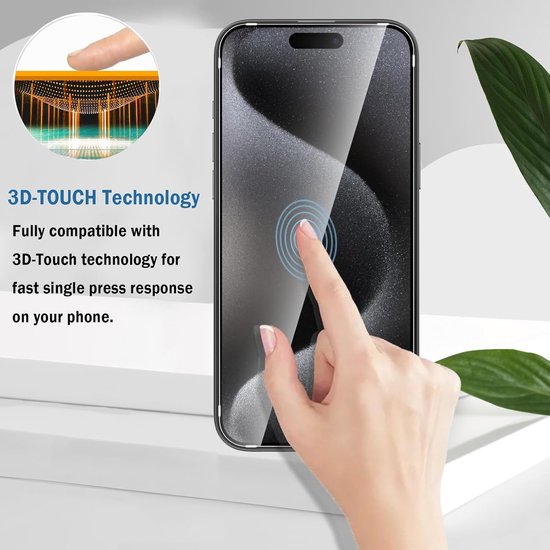 iPhone 16 Pro Screenprotector Gehard 9H – Anti-kras – 4-Pack-Ilumina Benelux