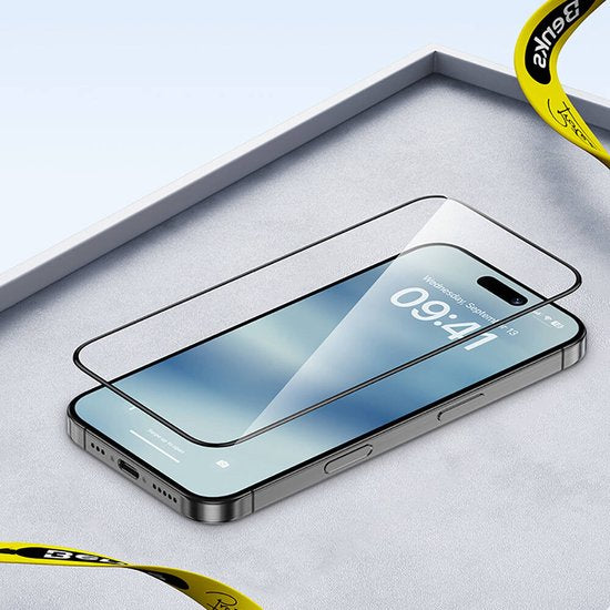 iPhone 16 Screenprotector Full Cover Screenprotector Gehard 9H – 2-Pack-Ilumina Benelux