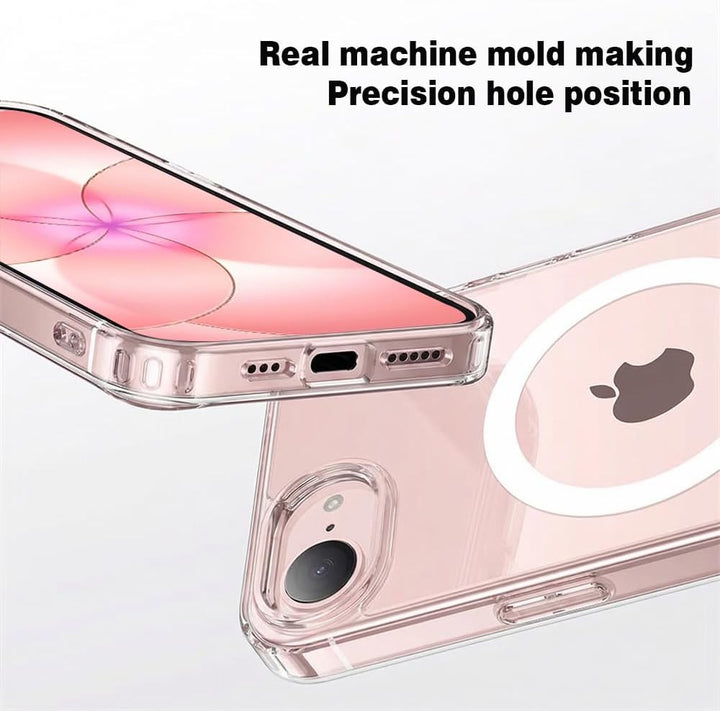 iPhone 16E & 17E Hoesje – Transparant MagSafe Case met 2 Screenprotectors-Ilumina Benelux
