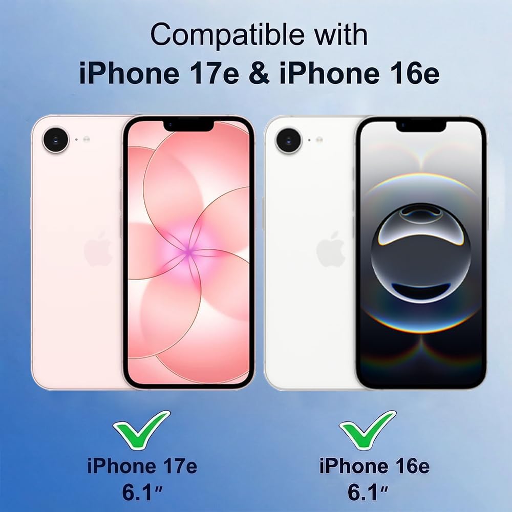 iPhone 16E & 17E Hoesje – Transparant MagSafe Case met 2 Screenprotectors-Ilumina Benelux
