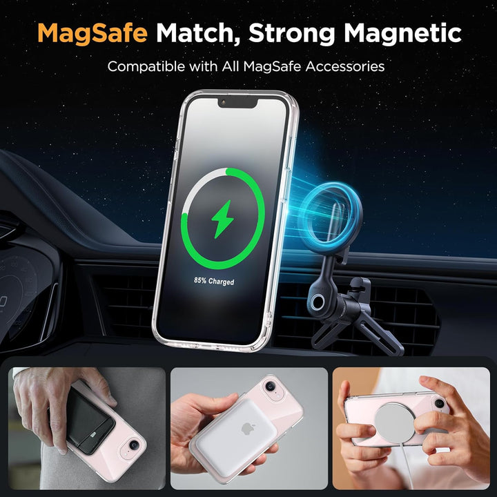 iPhone 16E & 17E Hoesje – Transparant MagSafe Case met 2 Screenprotectors-Ilumina Benelux