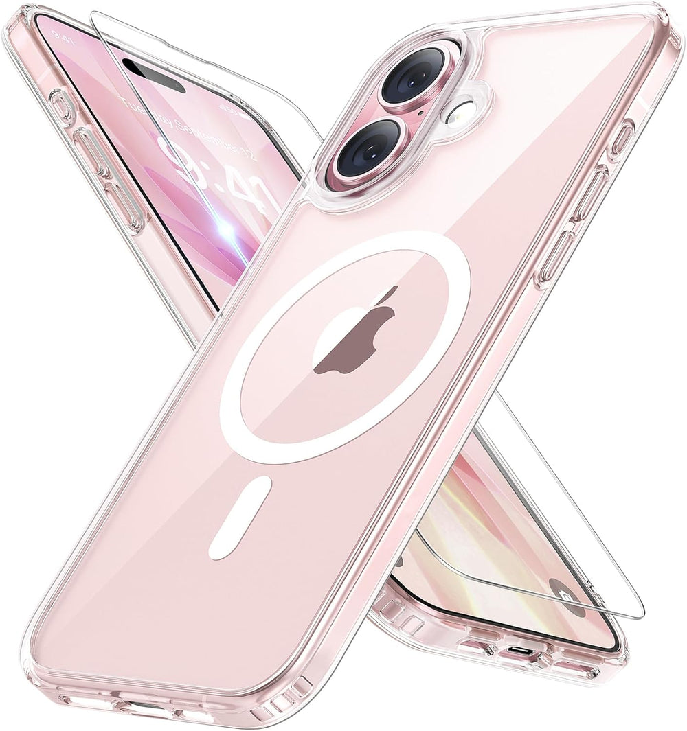 iPhone 17 Hoesje – Transparant MagSafe Case met 2 Screenprotectors-Ilumina Benelux