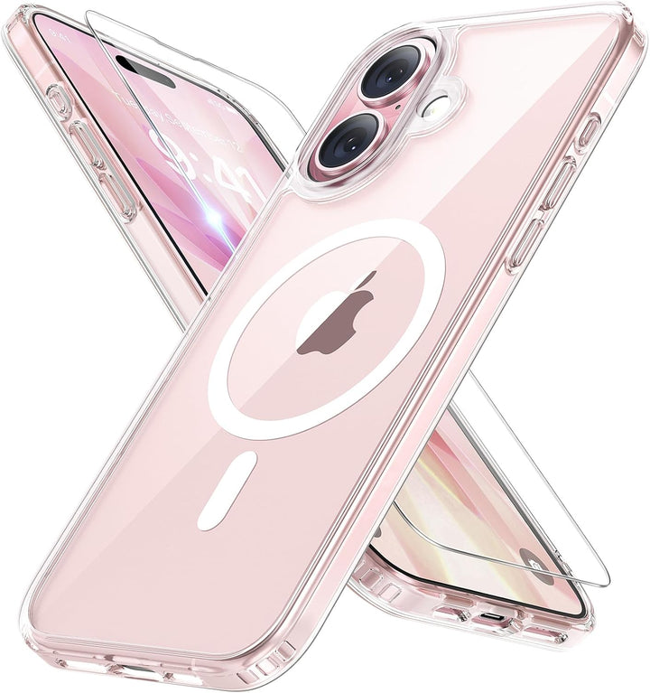 iPhone 17 Hoesje – Transparant MagSafe Case met 2 Screenprotectors-Ilumina Benelux