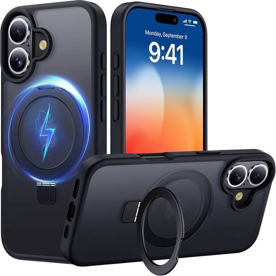 iPhone 17 Hoesjes MagSafe Case - Schokbestendig - Anti-Vingerafdruk - Zwart-Ilumina Benelux