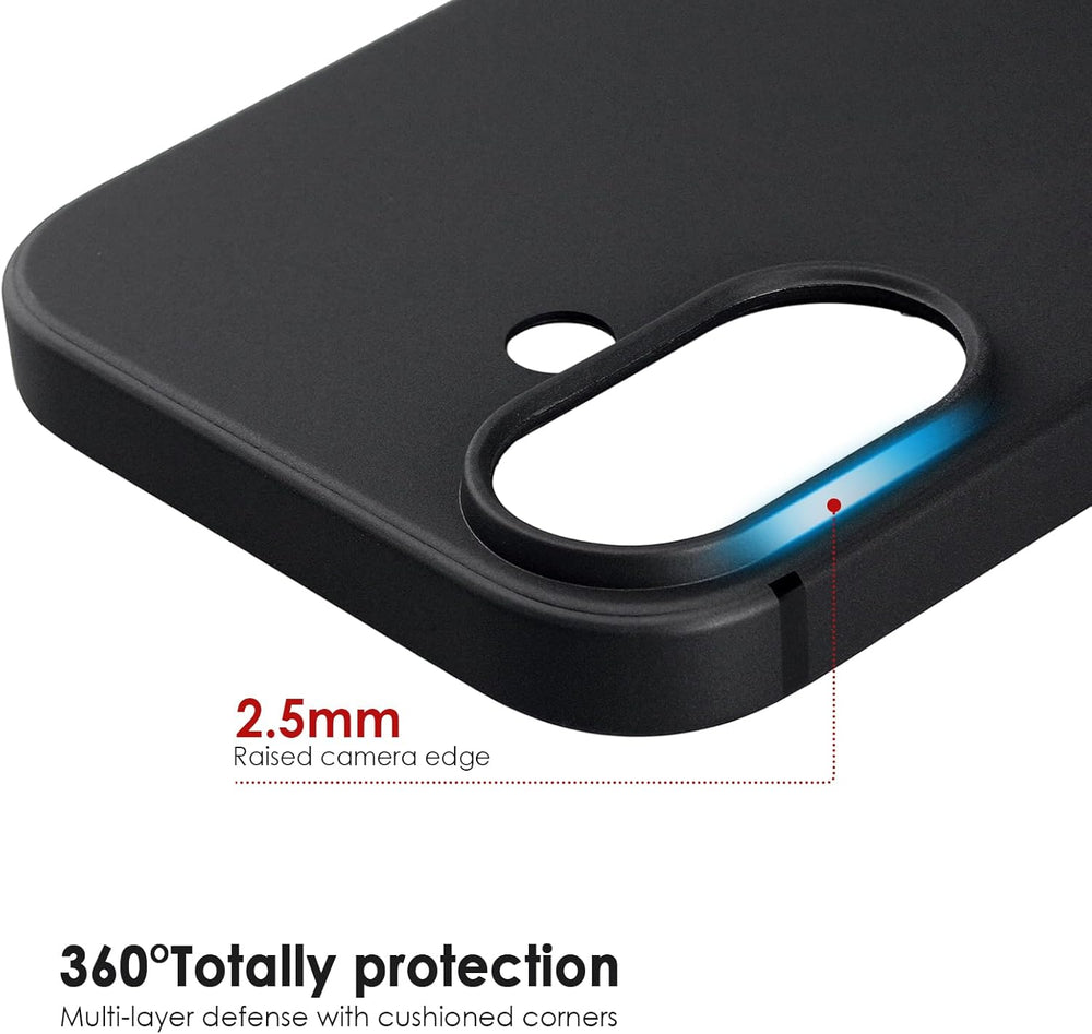 iPhone 17 Hoesjes - Siliconen Backcover - Soft Touch - Schokbestendig - Zwart-Ilumina Benelux
