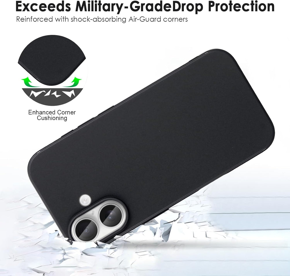 iPhone 17 Hoesjes - Siliconen Backcover - Soft Touch - Schokbestendig - Zwart-Ilumina Benelux
