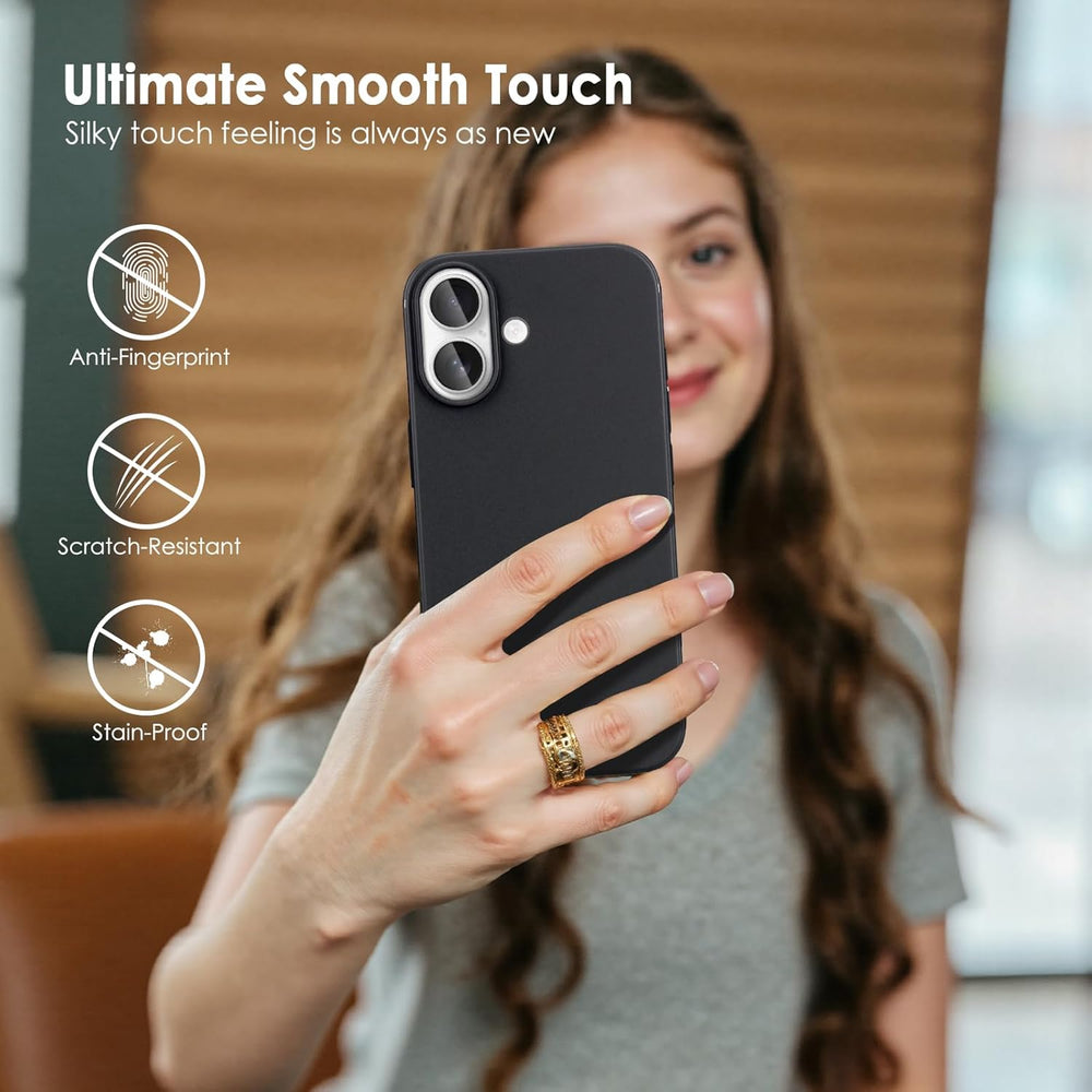 iPhone 17 Hoesjes - Siliconen Backcover - Soft Touch - Schokbestendig - Zwart-Ilumina Benelux