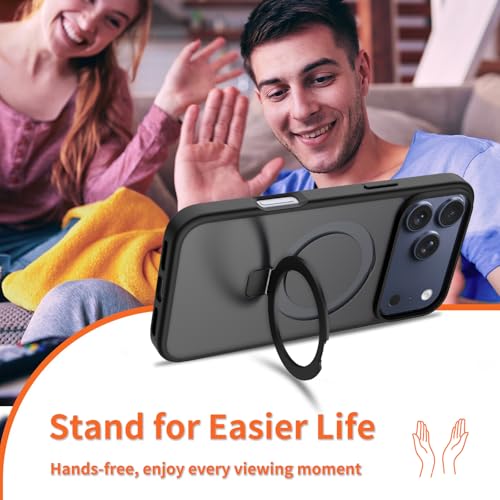 iPhone 17 Pro Max Hoesjes MagSafe Case - Schokbestendig - Anti-Vingerafdruk - Zwart-Ilumina Benelux