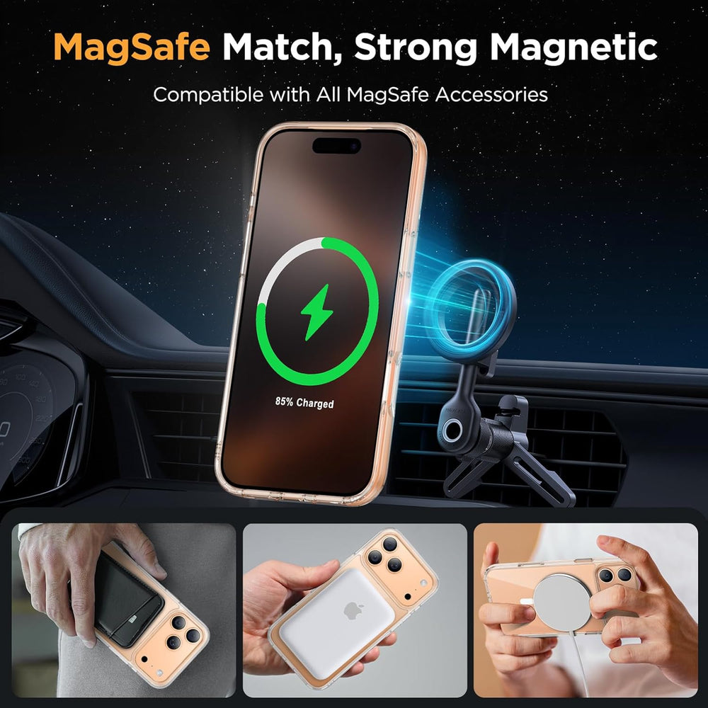 iPhone 17 Pro Hoesje – Transparant MagSafe Case Slim & Schokbestendig-Ilumina Benelux