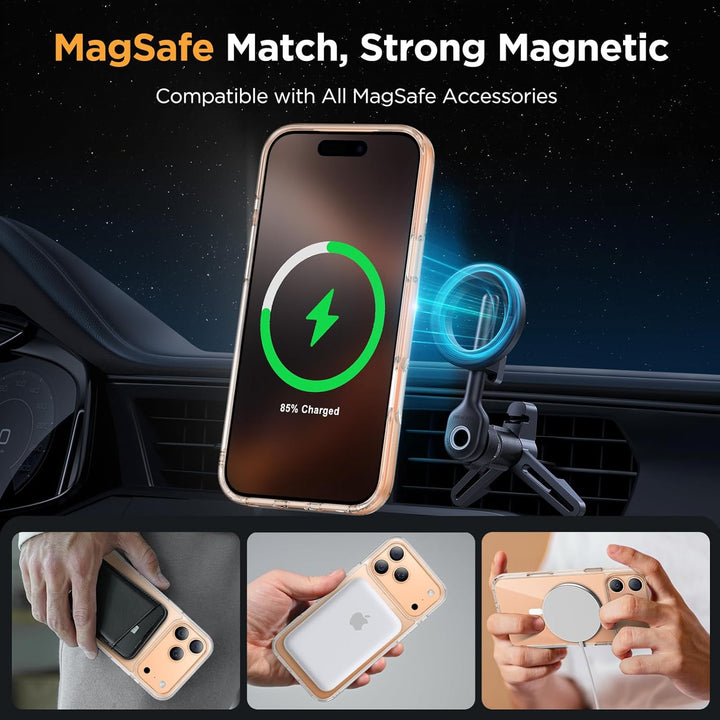 iPhone 17 Pro Hoesje – Transparant MagSafe Case Slim & Schokbestendig-Ilumina Benelux