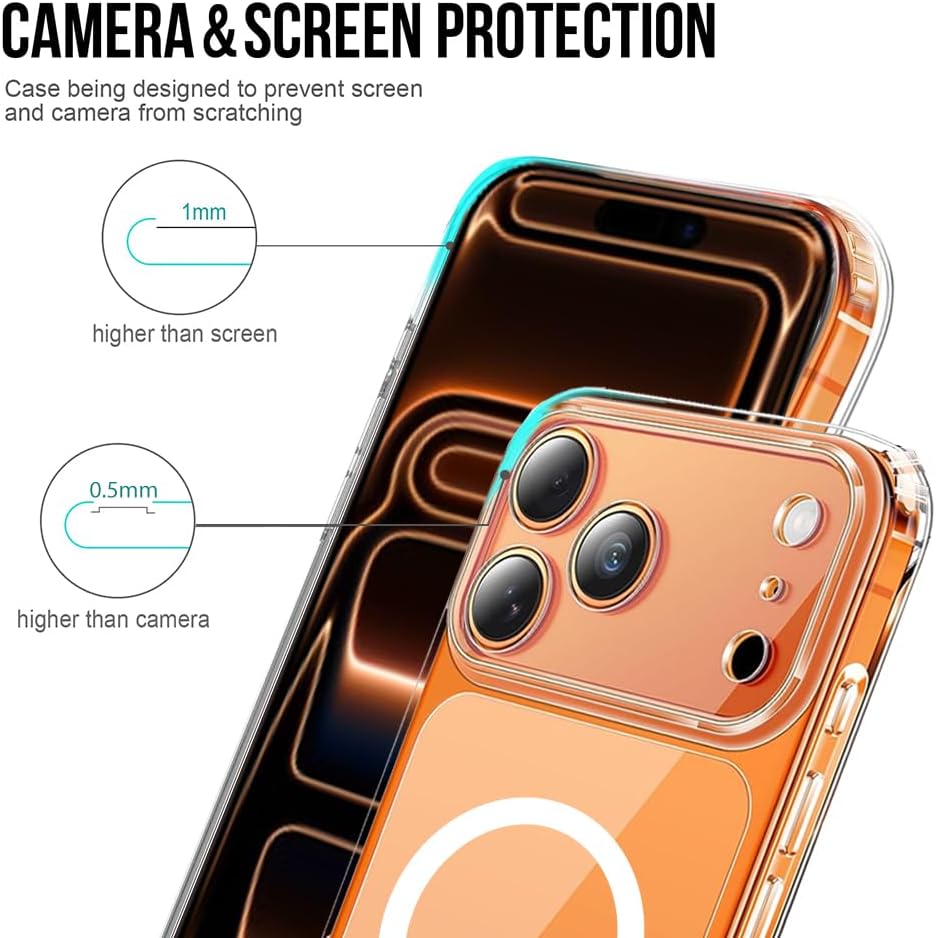 iPhone 17 Pro Hoesje – Transparant MagSafe Case Slim & Schokbestendig-Ilumina Benelux