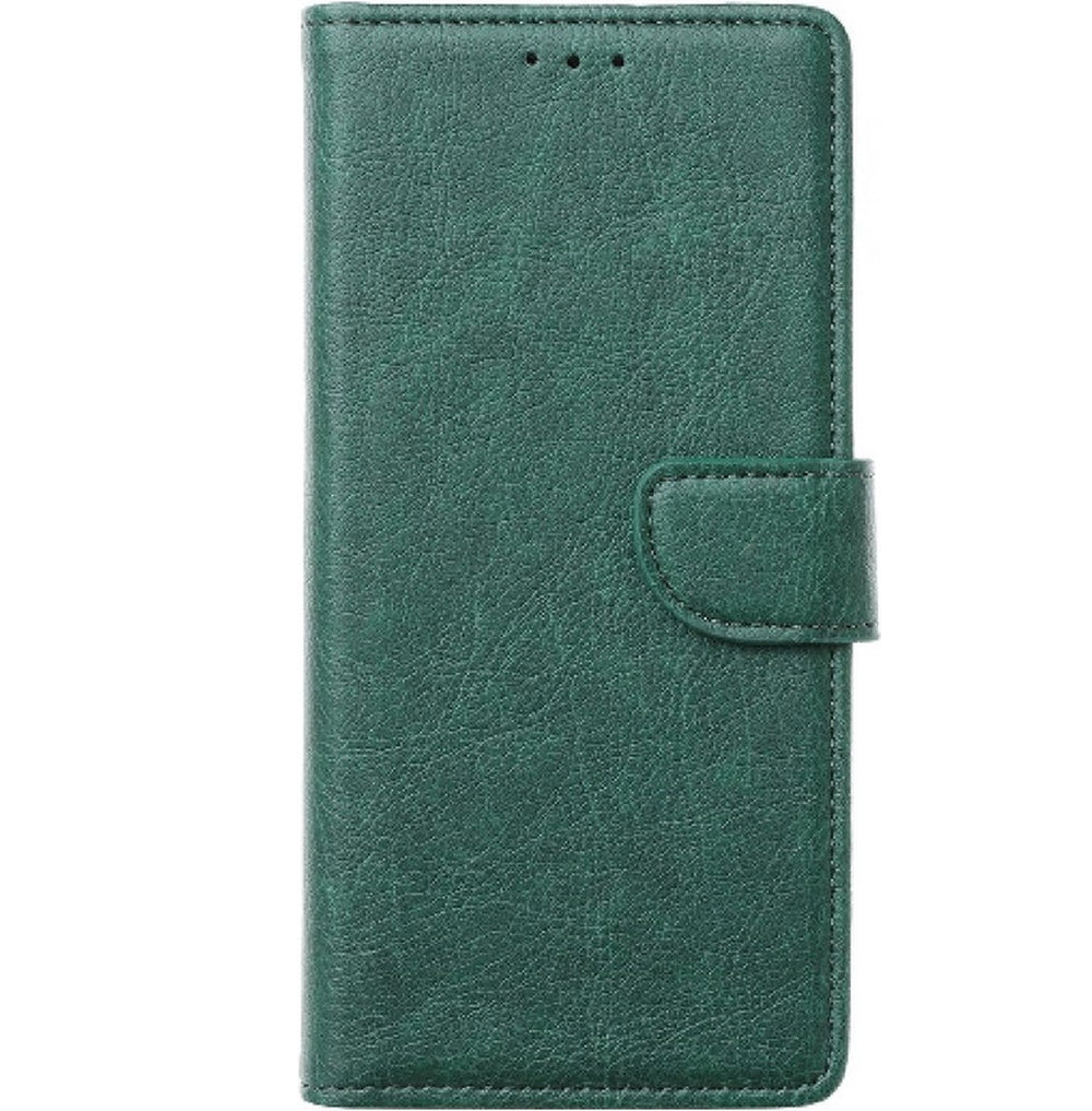 iPhone 15 Hoesjes – Premium Bookcase – Magneetsluiting – Inclusief 3x Screenprotector – Groen-Ilumina Benelux