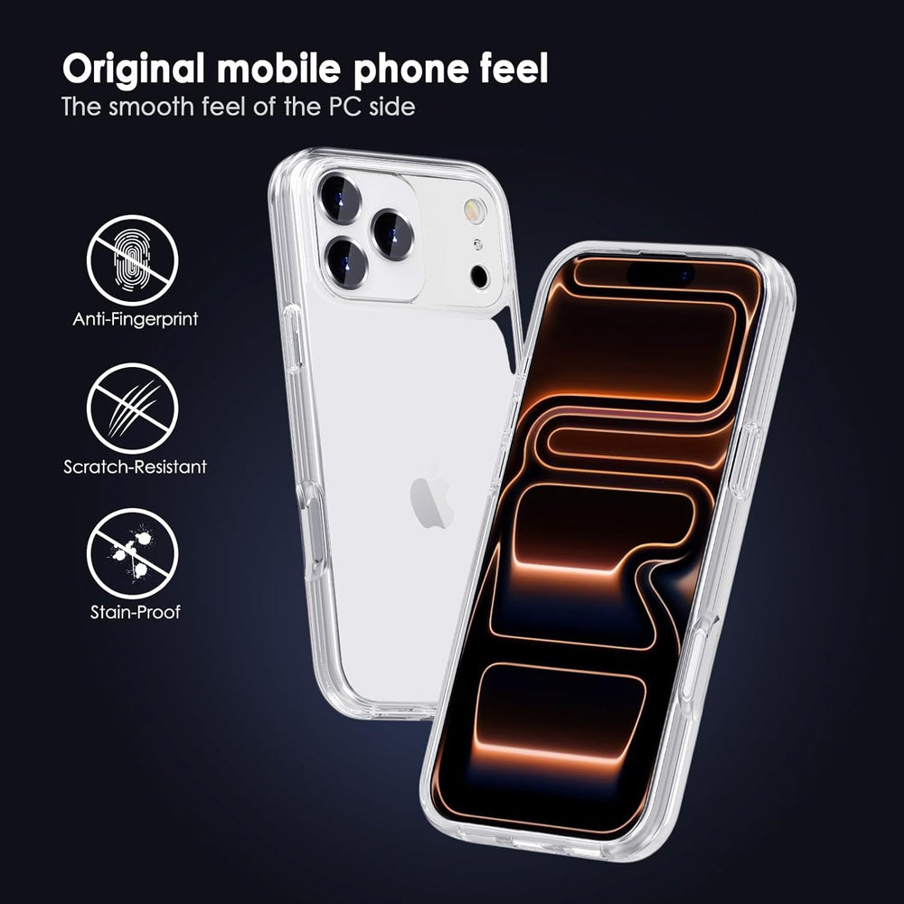 iPhone 17 Pro Max Hoesjes - Siliconen Backcover - Soft TPU - Transparant-Ilumina Benelux