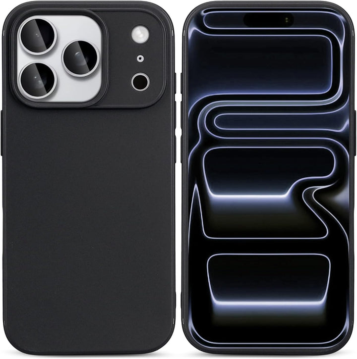 iPhone 17 Pro Max Hoesjes - Siliconen Backcover - Soft Touch - Schokbestendig - Zwart-Ilumina Benelux