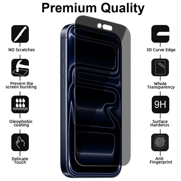 iPhone 17 Pro Max – Privacy Screenprotector Screenprotector Gehard 9H – 1-Pack-Ilumina Benelux