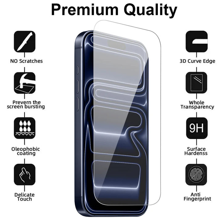 iPhone 17 Pro Max Screenprotector Gehard 9H – Anti-kras – Tempered Glas – 1-Pack-Ilumina Benelux