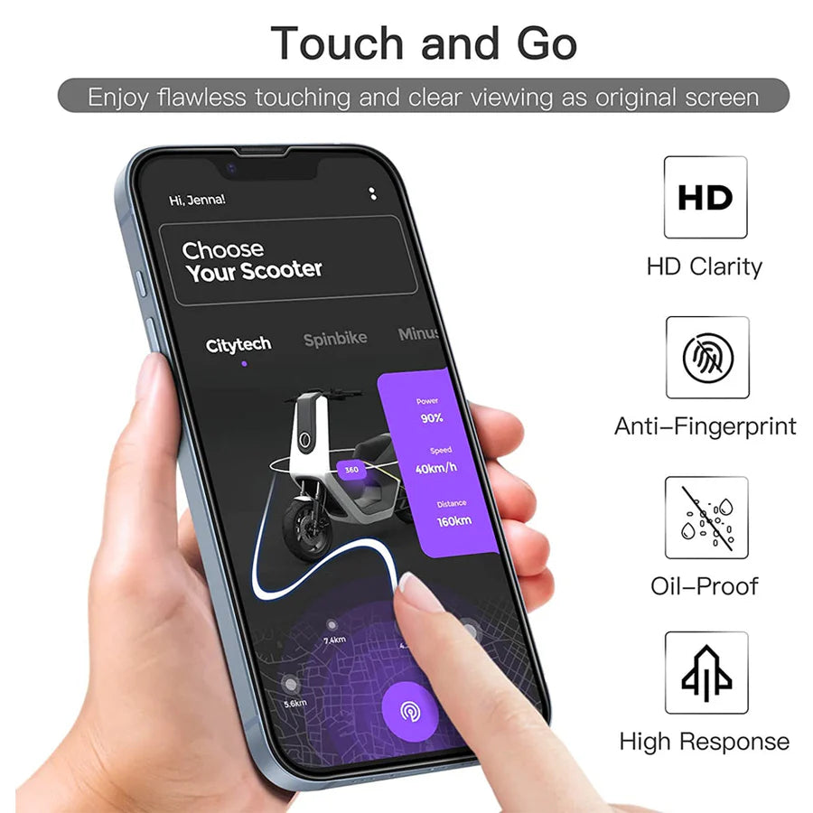iPhone 17 Pro Max Screenprotector Gehard 9H – Anti-kras – Tempered Glas – 1-Pack-Ilumina Benelux