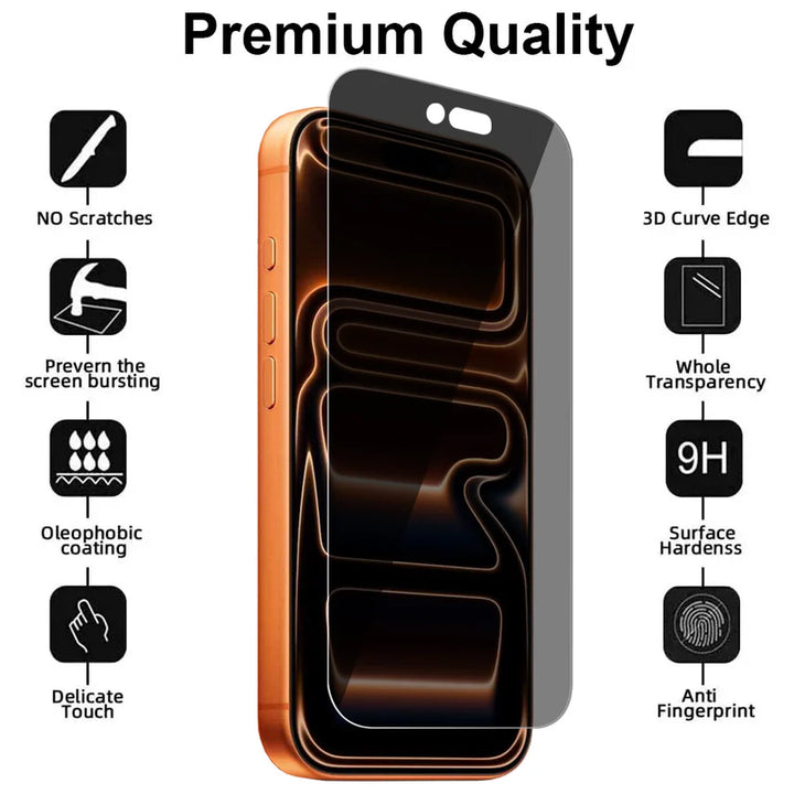 iPhone 17 Pro Screenprotector Privacy – 9H Gehard Glas – 1-Pack-Ilumina Benelux