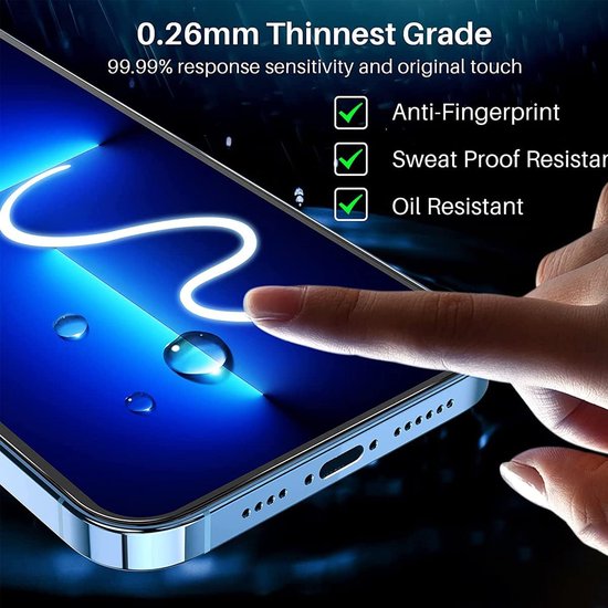iPhone 17 Screenprotector Full Cover – 9H Gehard Glas – 3-Pack-Ilumina Benelux