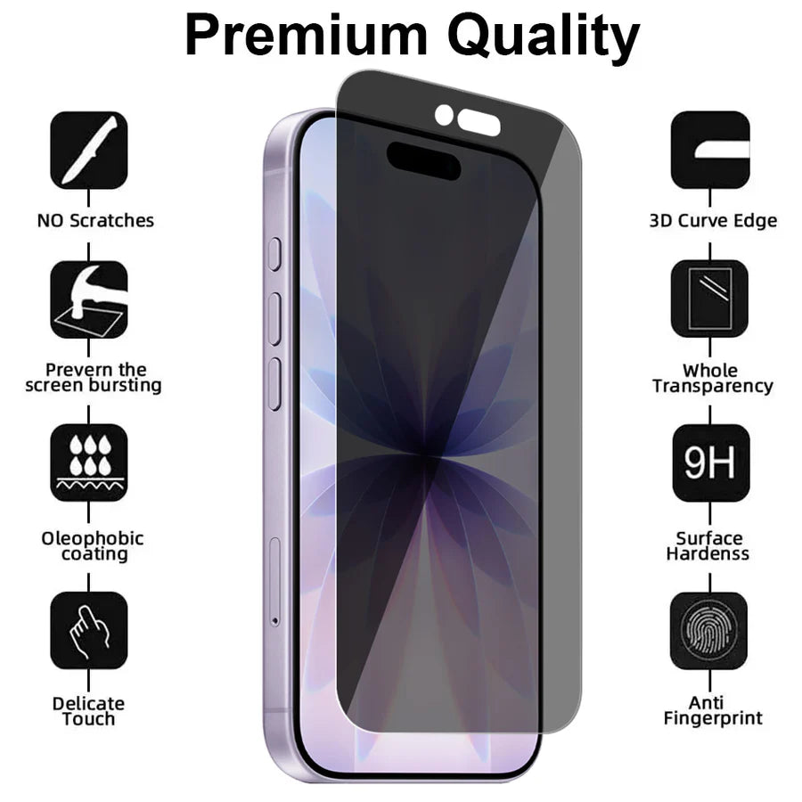 iPhone 17 Screenprotector Gehard 9H – Privacy Screenprotector – 1-Pack-Ilumina Benelux