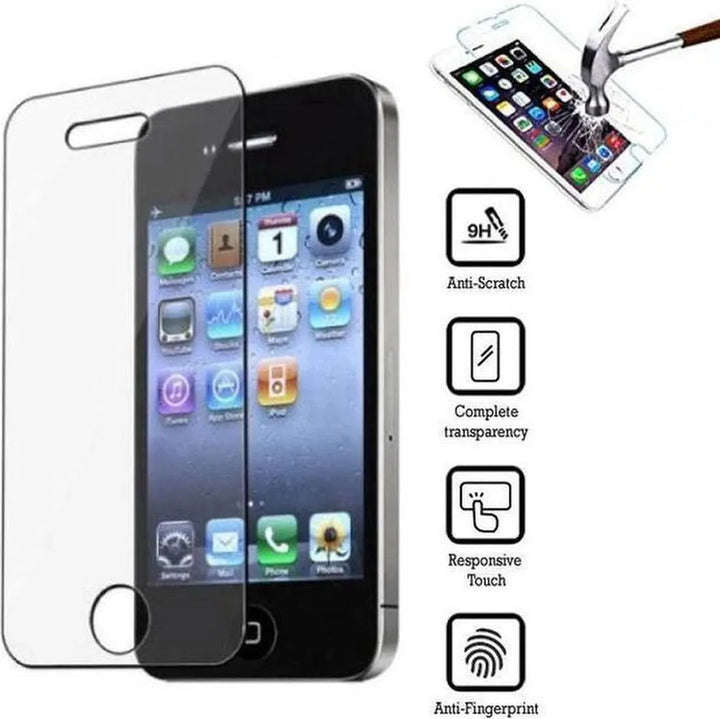 iPhone 4/4S Screenprotector Gehard 9H – Anti-kras – 2-Pack-Ilumina Benelux