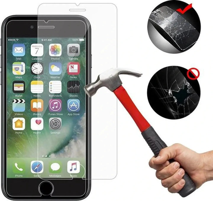 iPhone 6/6S Screenprotector Gehard 9H – Anti-kras – Tempered Glas – 3-Pack-Ilumina Benelux
